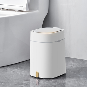 Bote <span class=keywords><strong>de</strong></span> <span class=keywords><strong>basura</strong></span> <span class=keywords><strong>de</strong></span> plástico sin contacto <span class=keywords><strong>de</strong></span> 12L <span class=keywords><strong>de</strong></span> alta eficiencia, productos y dispositivos inteligentes para el hogar, perfecto para el restaurante del vestíbulo del hotel - Product Image 1