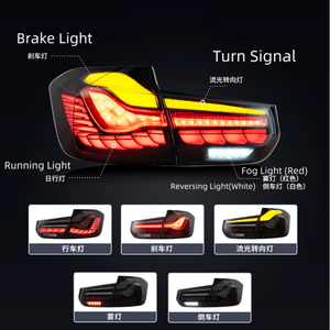 Luz trasera <span class=keywords><strong>LED</strong></span> para BMW Serie 3 F30 F35 F80 2014 2015 2016-19 señal de giro dinámica freno advertencia Reflector lámpara montaje de coche - Product Image 3