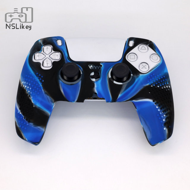 NSLikey Silicone Skin for PS5 Controller Camouflage Silicone Case Cover Protective Skin