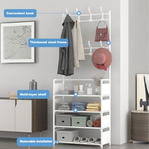 Perchero para Zapatos y Sombreros, Fácil de Instalar y Ahorra Espacio, También Puede Usarse como Perchero para Ropa - Product Image 5