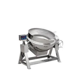 Factory direct tilting pot cooking pan fruit jam making machine