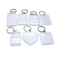Wholesale BENECREAT 15PCS Acrylic Keyring Blanks 3x1 Inch Rectangle Acrylic  Clear Keychain Blanks with 20PCS Jump Rings 