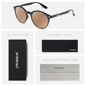 Gafas <span class=keywords><strong>de</strong></span> <span class=keywords><strong>Sol</strong></span> Redondas Retro con Protección UV, Cómodas <span class=keywords><strong>y</strong></span> <span class=keywords><strong>de</strong></span> Calidad, con Bisagras <span class=keywords><strong>de</strong></span> Resorte, Gafas <span class=keywords><strong>de</strong></span> Lectura para Unisex, Playa, Verano, Aire Libre - Product Image 5