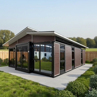 Maisons préfabriquées en conteneurs, villas familiales modernes portables de petite taille, structures familiales, étanches