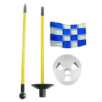 Fabricant de pratique de golf Poteau de drapeau vert mât de drapeau de golf détachable Trou de coupe Ensemble de drapeaux de pratique de golf