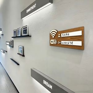 Wholesale Erasable WiFi Password Board with Marker, Visitor/Guest-friendly Wooden WiFi Sign for Office, Airbnb & Coffee Shop - Product Image 3