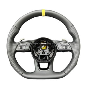 Volant de direction en cuir noir au <span class=keywords><strong>prix</strong></span> d'usine pour <span class=keywords><strong>Audi</strong></span> A4 A5 A6 <span class=keywords><strong>R4</strong></span> R5 RS5 RS6, volant de direction personnalisé - Product Image 2
