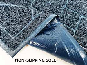 Alfombrilla de <span class=keywords><strong>arena</strong></span> para <span class=keywords><strong>gatos</strong></span>, impermeable, respetuosa con el medio ambiente, antisuciedad, antideslizante, lavable, de PVC - Product Image 3