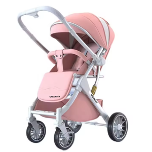 Poussette pour nouveau-né <span class=keywords><strong>2</strong></span> en <span class=keywords><strong>1</strong></span>, poussette pliable, poussette de voyage pour bébé, poussette légère avec dossier réglable - Product Image 6