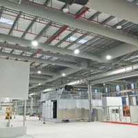 Système de ventilation textile flexible Easy Clean pour la distribution d'air dans les entrepôts frigorifiques, les ateliers de transformation alimentaire et les systèmes CVC