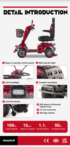 <span class=keywords><strong>Scooter</strong></span> de voyage électrique à quatre roues robuste de vente chaude - Product Image 6