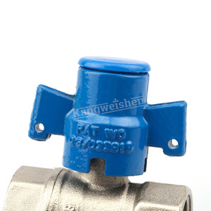 Válvula de bola de latón de 3/4 pulgadas con doble rosca interna, manija manual, control de flujo de agua, uso industrial - Product Image 2