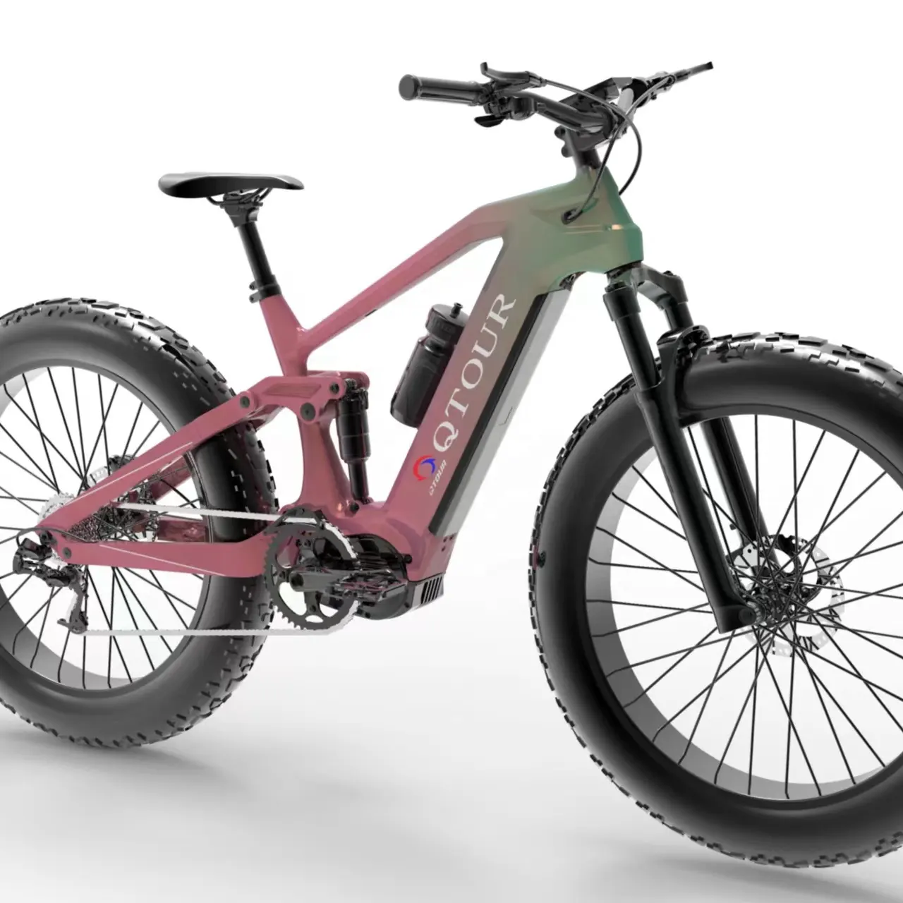 풀 서스펜션 탄소 섬유 전기 산악 자전거 프레임 Bafang M620 팻 타이어 E-MTB AM 프레임
