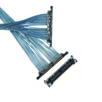 Câble LVDS de haute qualité DF56-26Pin, pas de 1,0/1,25/2,00 mm, assemblage de câbles à broches droites, faisceau de câbles 26/28AWG pour écran LCD/LED
