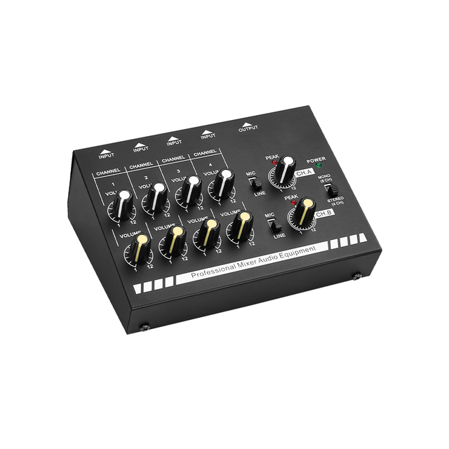Hot New Release 8-Channel MIX800 Professional Audio Mixer Popular for Audio Video & Lighting