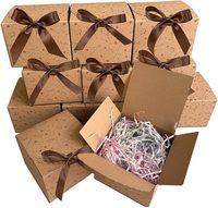 Faltbare Weihnachts-Geschenkbox mit Eigenem Logo Kraftpapier-Geschenkbox mit Wildblumen-Verpackung