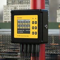 Termómetro Inalámbrico para Concreto de Gran Volumen HC-TW80, Registrador de Temperatura de Detección Multipunto de 16 Canales, Largo Alcance