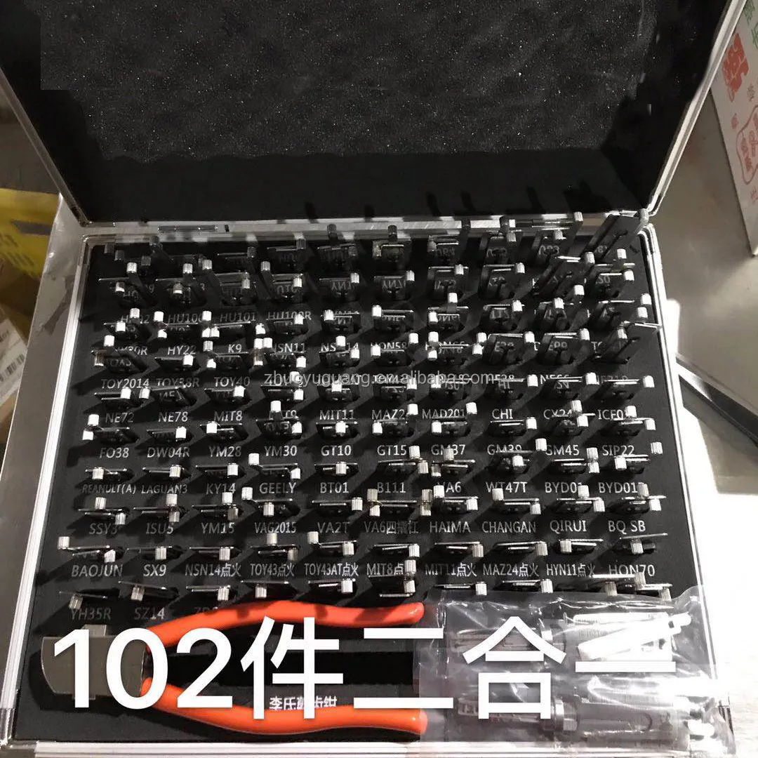 Набор слесарных инструментов LISHI, оригинальный декодер и блокировка, 102 шт., 2 в 1
