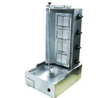 Machine à shawarma électrique automatique en acier inoxydable HELAXEN, moteur robuste, haute productivité 100 kg/h, usage commercial, durable