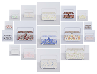 Panier de couture en tissu floral avec poignée, grande boîte de rangement pour kit de couture avec accessoires pour l'organisation de la couture à domicile