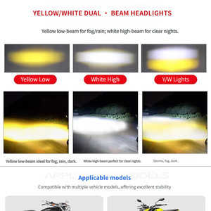 Faro LED Súper Brillante para Motocicleta y Focos LED con Lente Proyector de Luz Alta/Baja para E-Scooter - Product Image 6