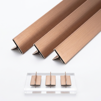 OEM ODM Bande de finition industrielle en aluminium poli pour carrelage céramique, profil de transition de sol, étanche, auto-adhésif Fushifu pour