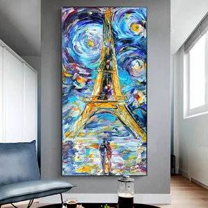 Toren Van Parijs Van Gogh Sterrennacht Cuadro Posters Nordic Wall Pop Art Canvas Bedrukking En Lijst