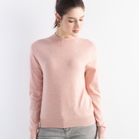 Pull en laine à col roulé mi-haut pour l'automne et l'hiver, tricot sans couture, idéal pour le bureau et les trajets quotidiens, collection automne-hiver.