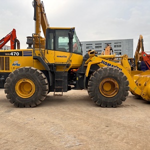 KOMATSU WA470 Wheel Loader Used Heavy Duty Construction Equipment Yellow Large <b>Tires</b> Hydraulic Pump Motor Engine Core 2023 Model - Product Image 3