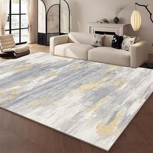 พรมรูปทรงสี่เหลี่ยมผืนผ้าลายหรูหรา รุ่น H-795 ผ้าคล้ายแคชเมียร์ ซักได้ ปูพื้นห้องนั่งเล่น ใช้ในบ้าน - Product Image 2