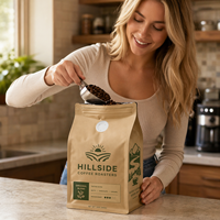 Sacs d'emballage en plastique souple OEM en gros, sachets refermables de 8 oz et 1 lb, personnalisés pour l'emballage alimentaire des noix