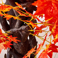 Arbre artificiel en fibre de verre, grand faux arbre d'érable rouge pour la décoration intérieure, aménagement paysager et verdure pour les projets de jardinage