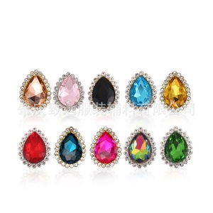 Acrylic Teardrop Rhinestone DIY Jewelry Accessories Pear Shape Plated For Hair Shoes Clothing <b>Crafts</b> ZH17 - Product Image 1