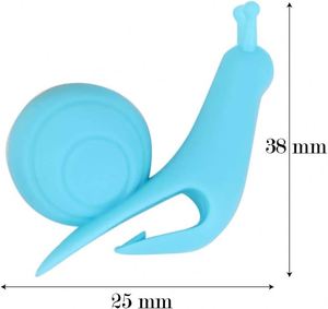 Clips de Silicona con Forma de Caracol para Bolsitas de Té - Identificador Creativo de Tazas Macaron, Clips Reutilizables para Bolsitas de Té - Product Image 2
