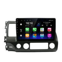 Vente directe d'usine Cadre de navigation Android pour HONDA CIVIC 2008-2011 Cadre de voiture 9 pouces Noir