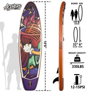 Planche de Stand Up Paddle Gonflable Économique avec Technologie Drop Stitch, Système à 3 Ailerons, Écologique, Facile à Transporter, Portable pour les Activités Nautiques Récréatives - Product Image 3