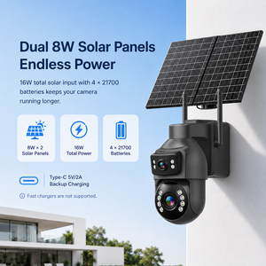 Caméra solaire PTZ 4G Wistino 365 jours avec zoom 36x pour la sécurité des routes et des terres agricoles rurales, recharge solaire haute efficacité, caméra CCTV extérieure - Product Image 2