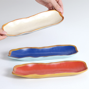 Toptan Yeni Tasarım Melamin Suşi Yemek Tabakları Dayanıklı Kırılmaz Sofra Takımı Otel Büfe Restoran Kullanımı İçin - Product Image 5