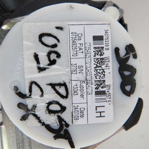 Cintura di sicurezza posteriore sinistra 07354925770 Fiat 500 Mk1 2006-2015 (48553) - Product Image 3