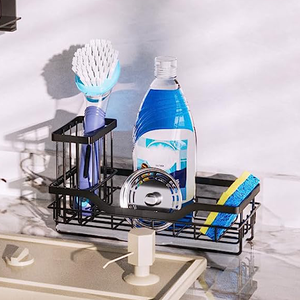 Dispensador de jabón para platos y soporte de esponja bonito para organizador de fregadero de cocina Caddy fabricante esponja maquillaje funda de silicona - Product Image 3