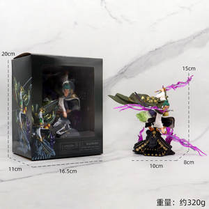 Figurines de dessin animé <span class=keywords><strong>Manga</strong></span> Toit Roronoa Zoro à trois couteaux Toit de campagne de 15cm Figurine de <span class=keywords><strong>manga</strong></span> Cadeau Artisanat en plastique Figurines d'anime - Product Image 2