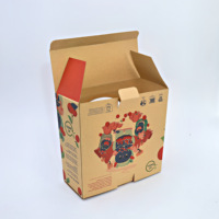 Boîte en carton pliable écologique avec fenêtre, type avion, pour vaisselle d'enfants, emballage cadeau, service de table