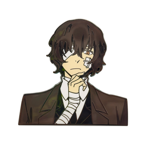 2 Nuevos Diseños de Alta Calidad, Pin Metálico de Anime BSD <span class=keywords><strong>Dazai</strong></span> & Chuya, Decoración para Mochila - Product Image 5