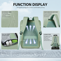 Sac à dos de voyage pour ordinateur portable unisexe, imperméable, durable, léger, grande capacité, avec séparation humide et sèche