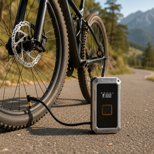 Wireless Portable Car Tire Inflator Digital Display 90W 19-Cylinder Air Compressor Type-C Rechargeable Auto Stop Air <b>Pump</b> for Ca - Product Image 2