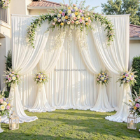 Nouvelle Arrivée Rideaux de Fond Photo en Velours Anti-Plis de 1,5m x 3m, 3,6m, 4,2m, 6m pour Mariages et Événements d'Anniversaire