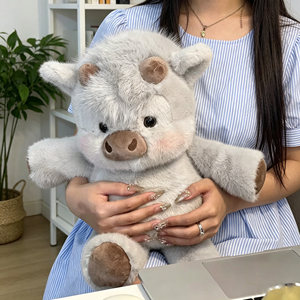 Peluche Cochon Mignon Super Doux - Rembourrage en Coton PP et Polyester, Brodé, Compagnon de Sommeil Apaisant - Product Image 2