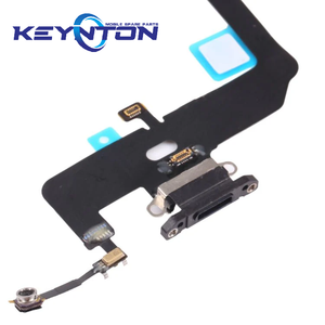 Cable flexible de carga USB para <span class=keywords><strong>iPhone</strong></span> X <span class=keywords><strong>XR</strong></span> XS MAX, conector de puerto de carga con micrófono - Product Image 1