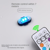 Feux d'avertissement LED sans fil télécommandés pour avions, voitures et motos, feux stroboscopiques de navigation, lumières colorées, étanches IP65, en ABS
