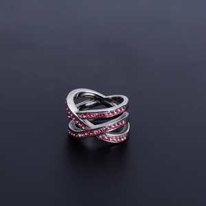 OEM <b>Ring</b> Manufacturer Luxury Elegant Full Iced Out Crystal Diamond Hollow Out <b>Rings</b> for Women Party Jewelry Factory Directly - Product Image 3